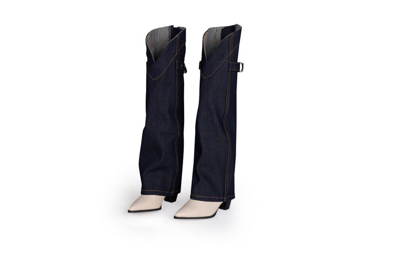 DENIM LEG WARMER (INDIGO)