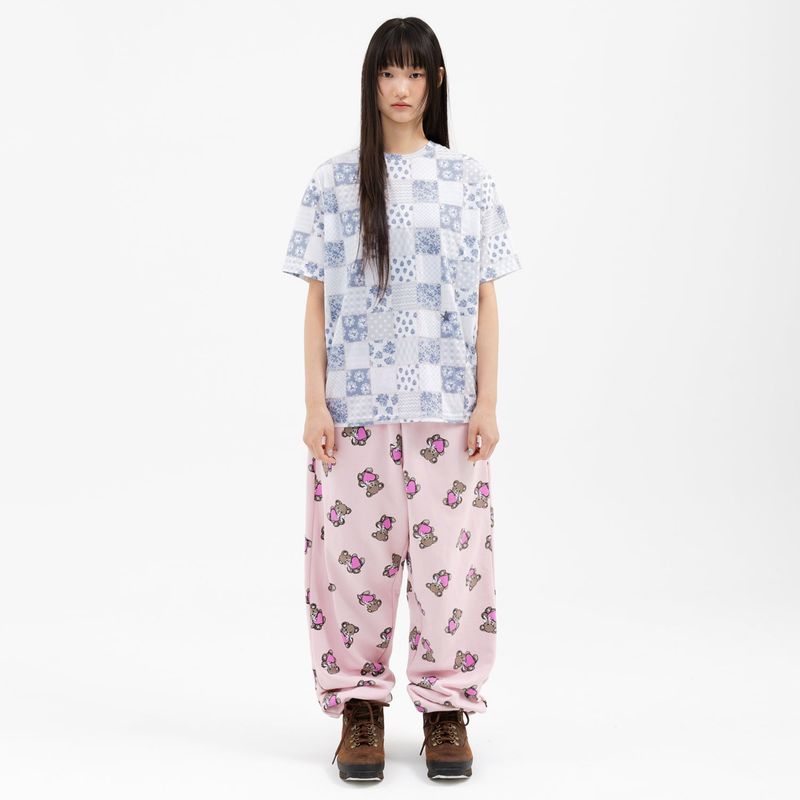 Twister Patchwork Tee - Grey