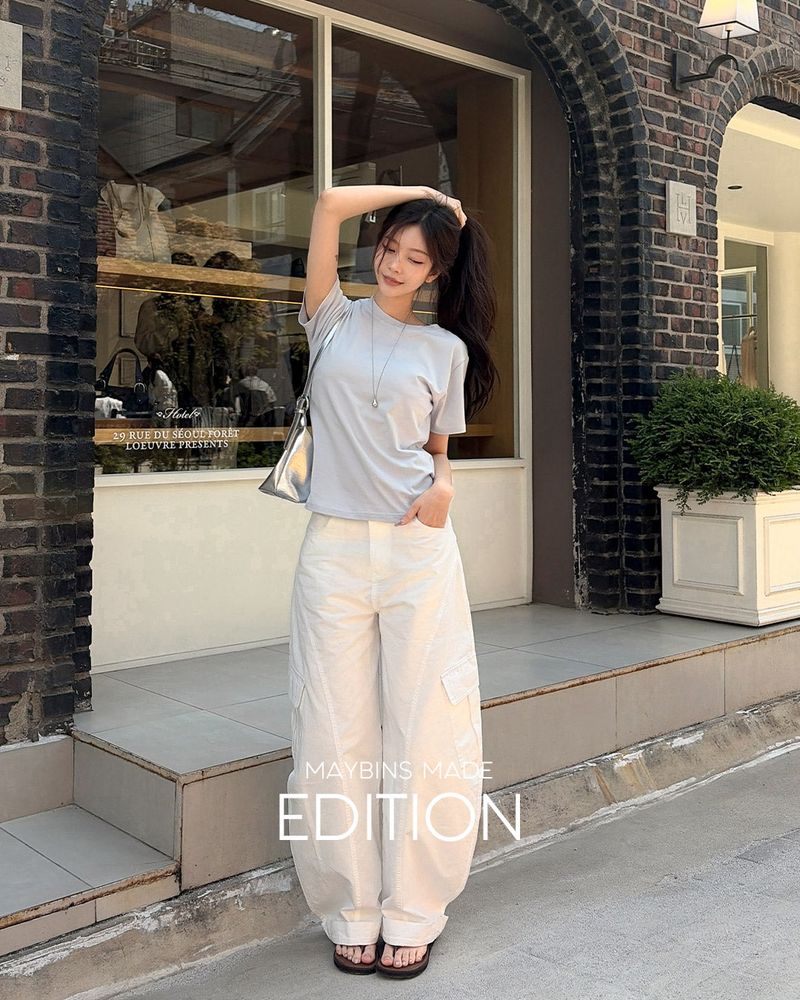 [MADE] Chemi curved wide pants