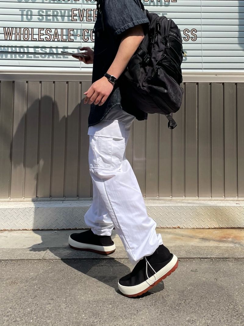 LINEN WESTERN DENIM HALF SHITRS(2COLOR)