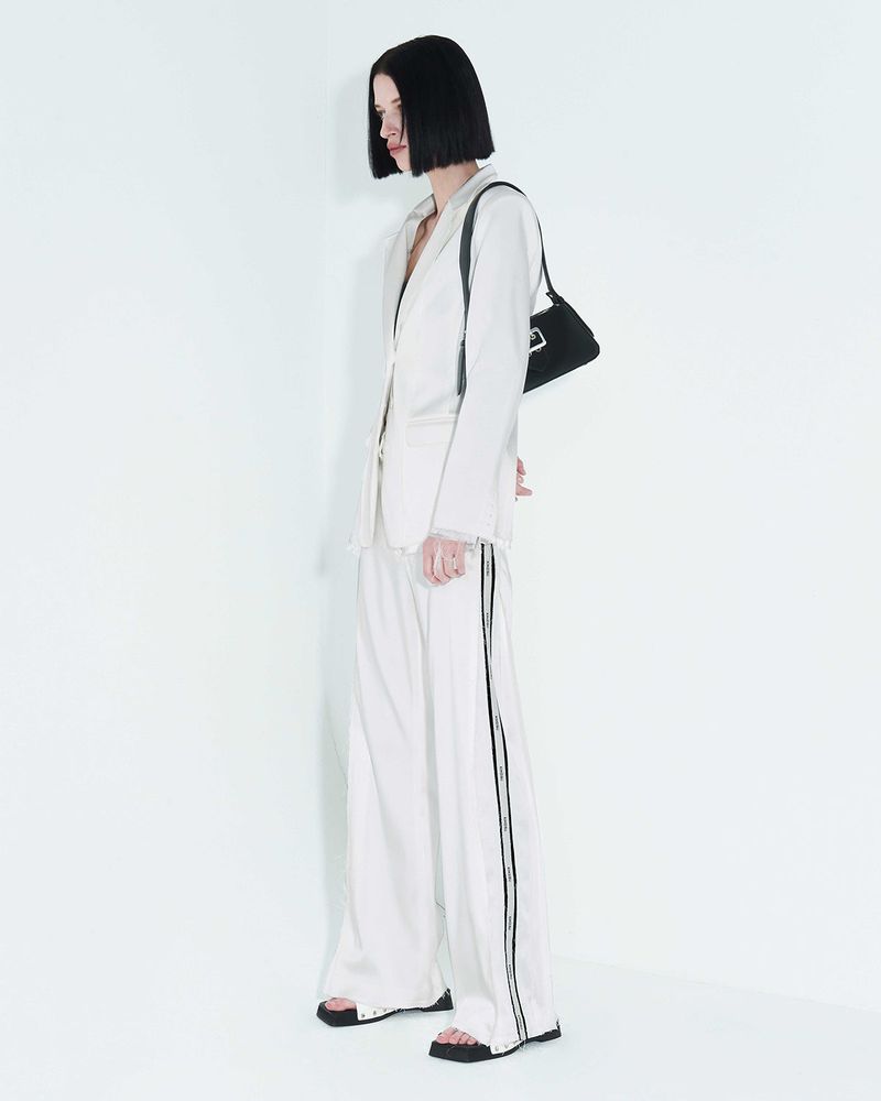 Raw Edge Slim Jacket _ White