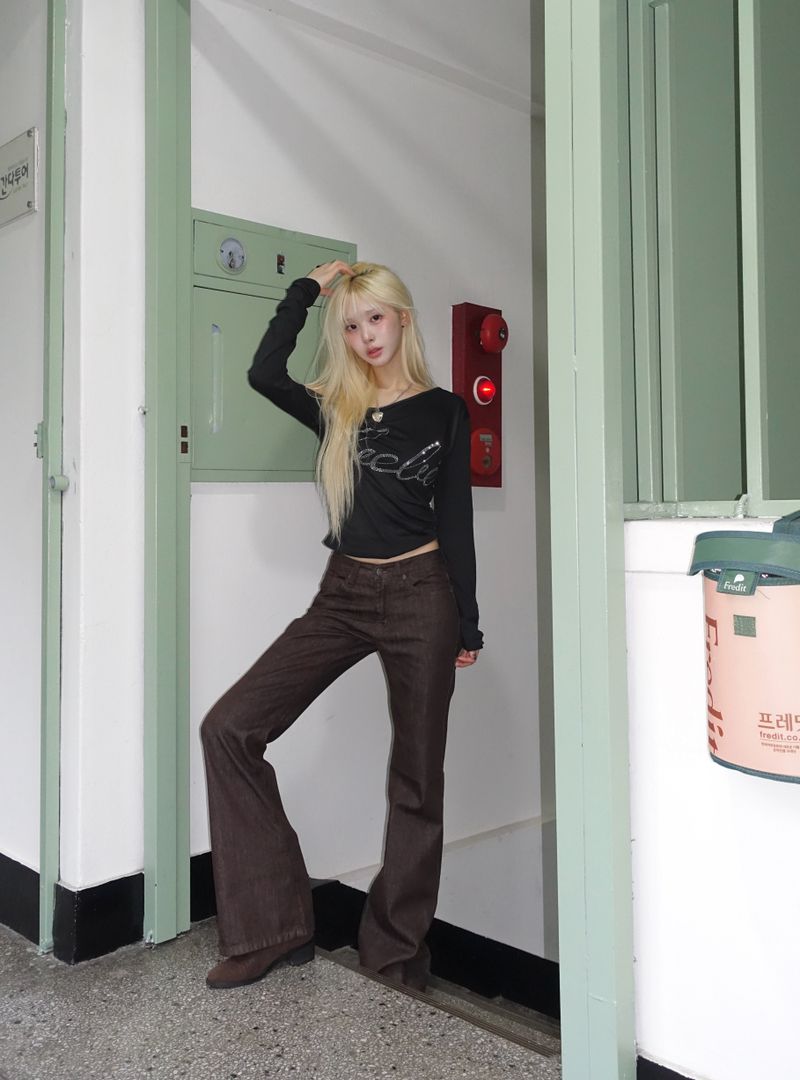 Birthdayeve(バースデーイブ)の「chaser boot-cut jeans(Pants)」