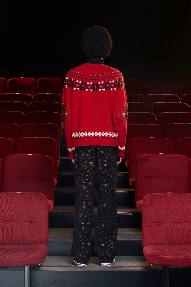 ARGYLE NORDIC KNIT / RED