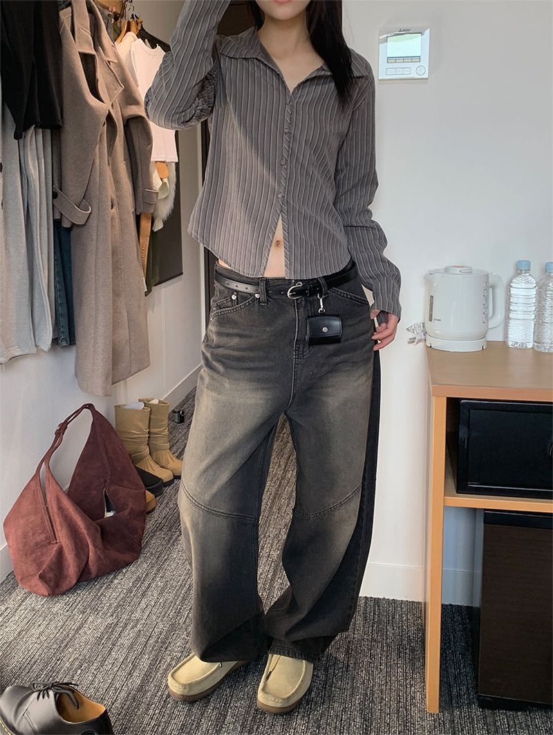 BIAS WIDE JEANS (2C)