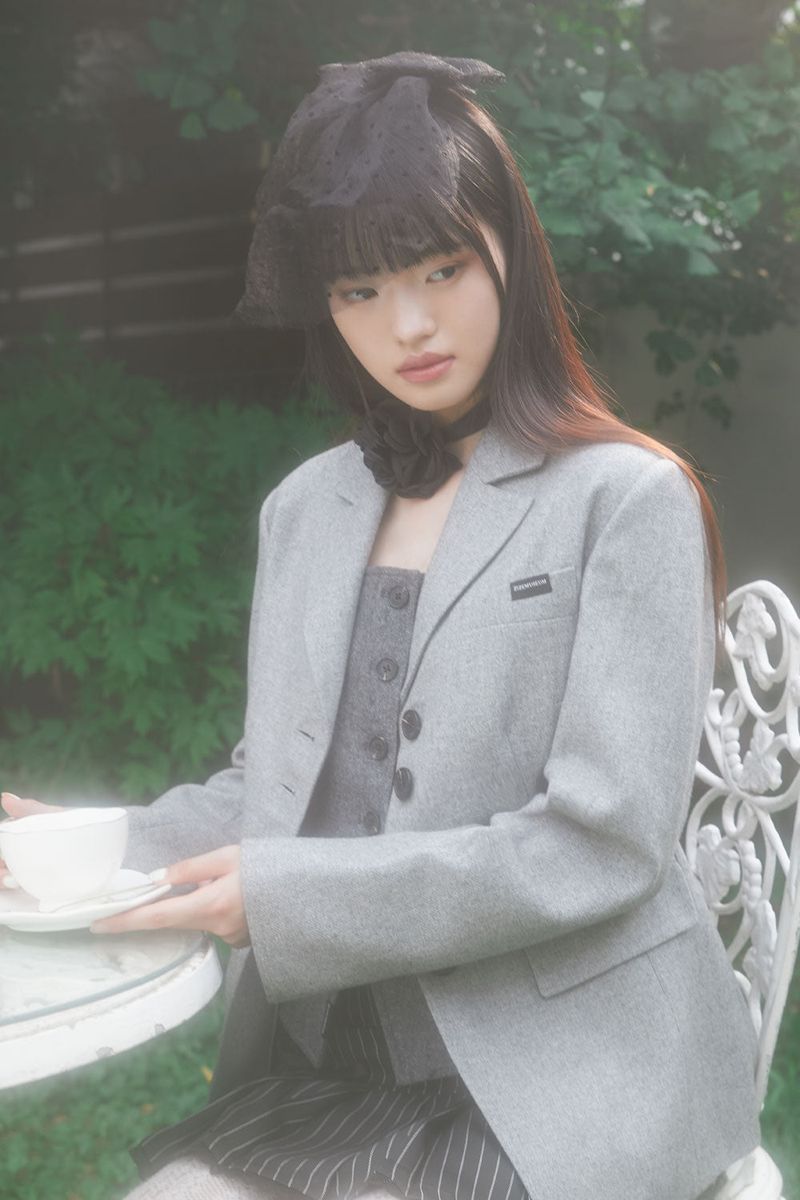CLASSIC RIBBON JACKET (GRAY)