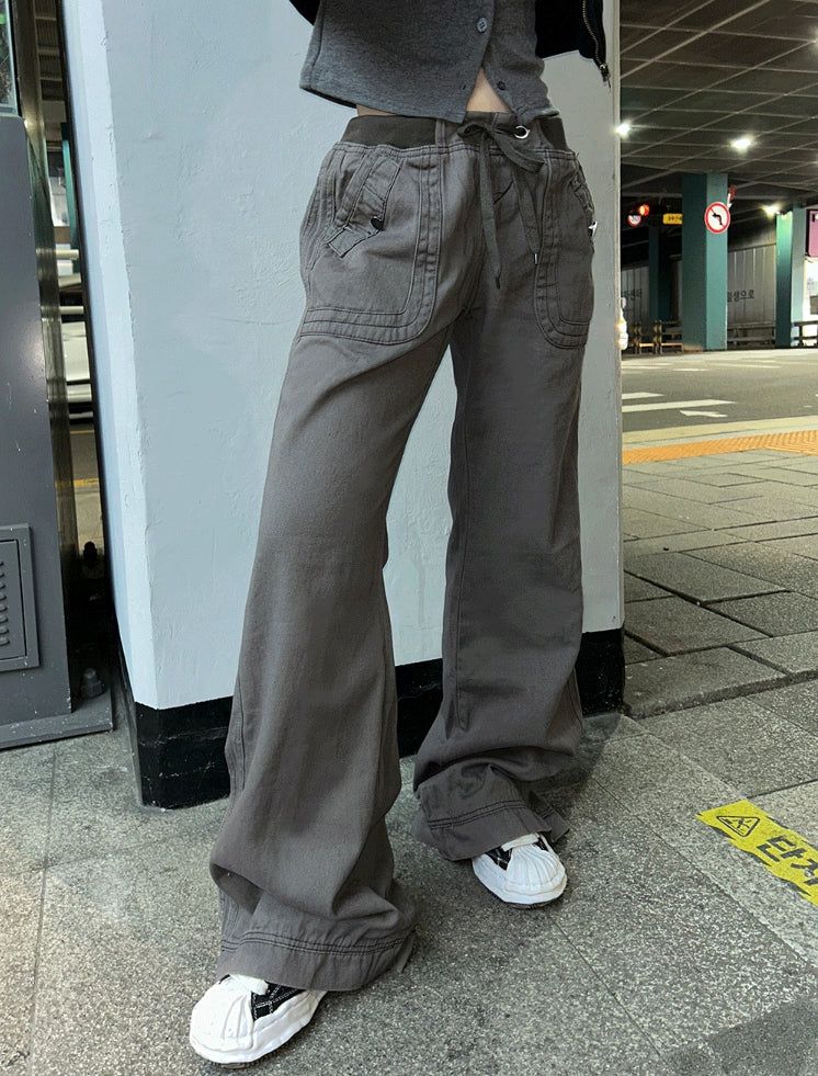 Slim Shape Pocket Banding Pants