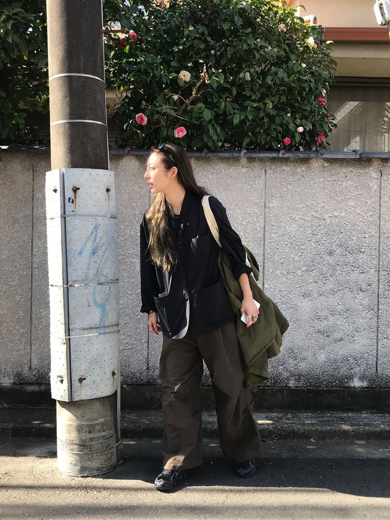Double Pintuck Pants (Brown)
