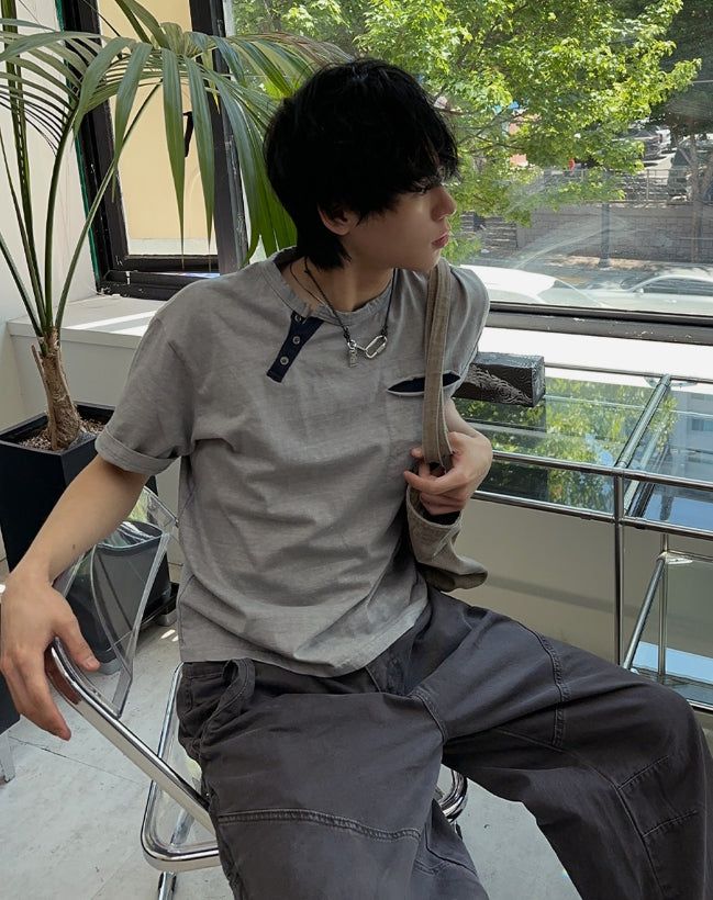 Fedon Curved Pocket Dyeing Pants