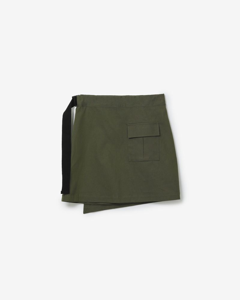 ヒップカーゴセットアップラップスカート＆パンツ [ ミリタリー ]