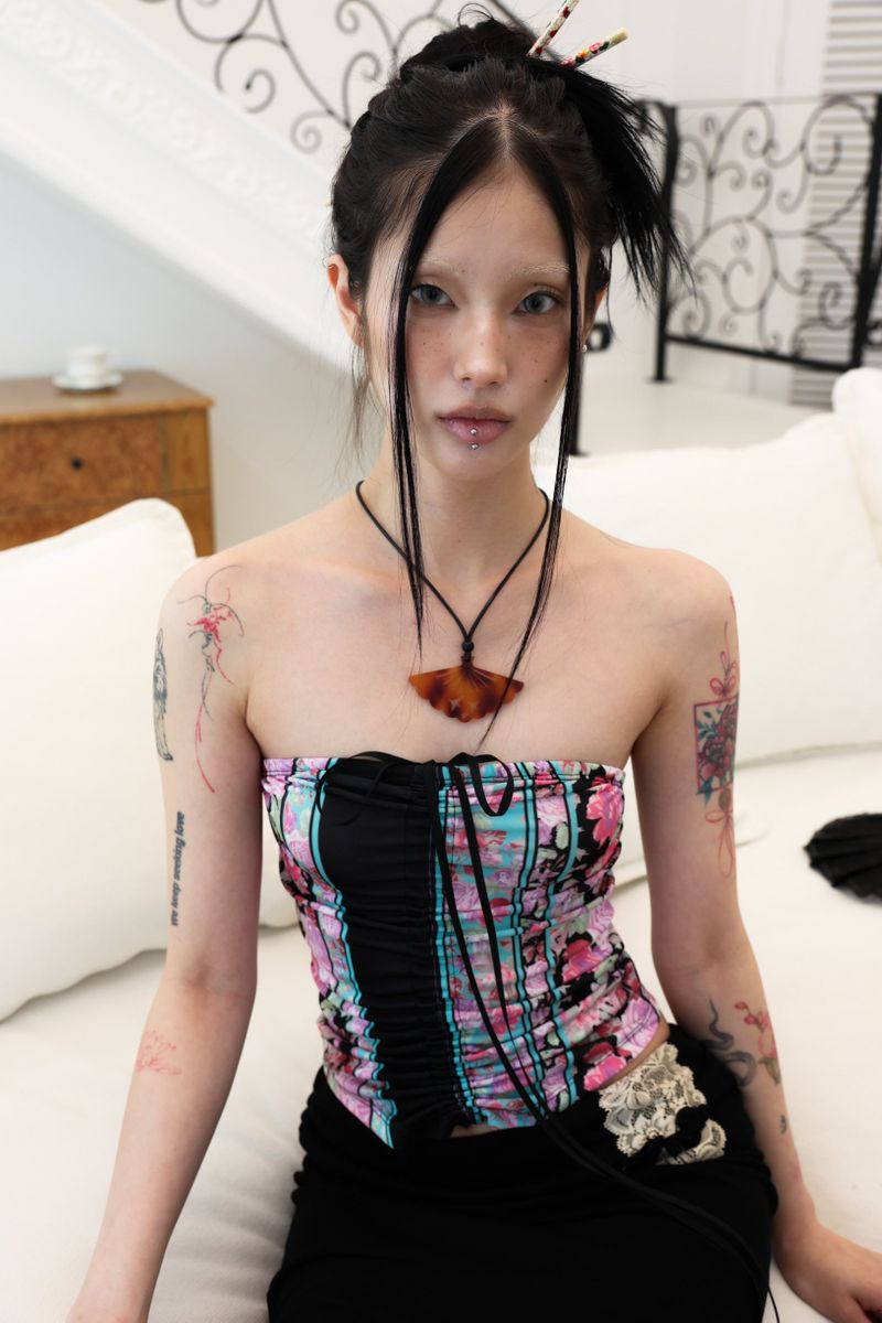 [香] Oriental Fan Necklace (Choker/Long)