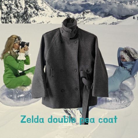 Zelda double pea coat
