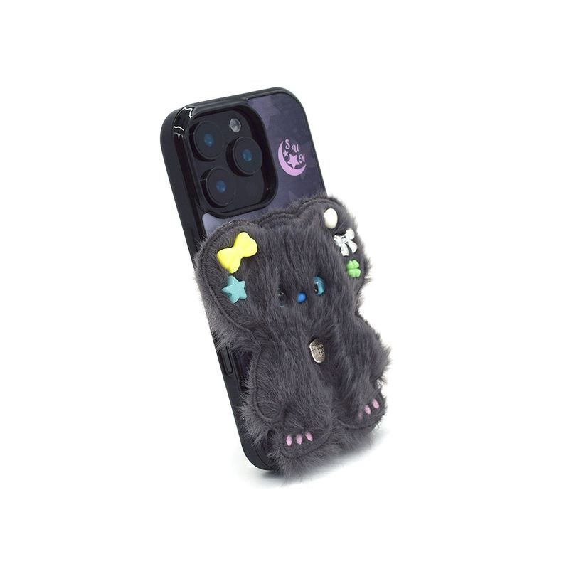 SUN CASE BEADS BEAR DEEP GRAY (GLOSSY BLACK)