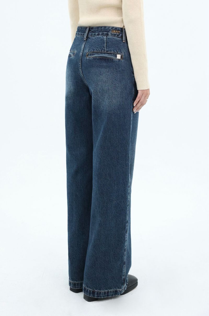 MID WAIST SLIM WIDE LEG DENIM code 26019