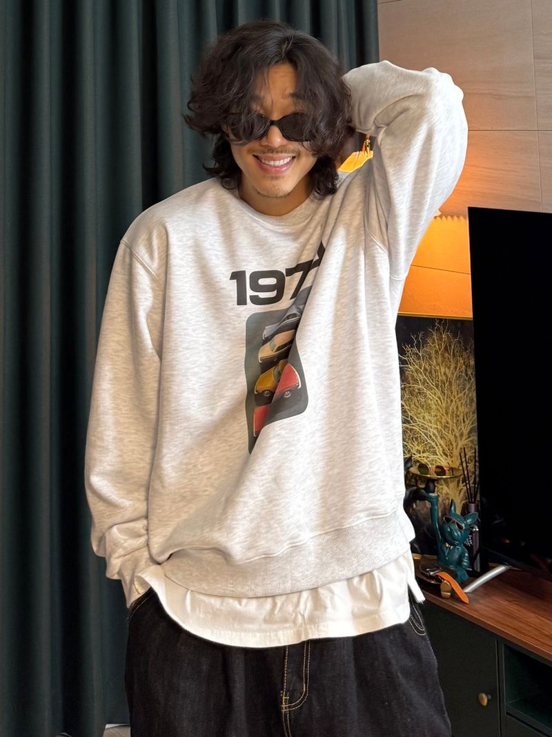 Old-Car basic Sweatshirt 3COLOR