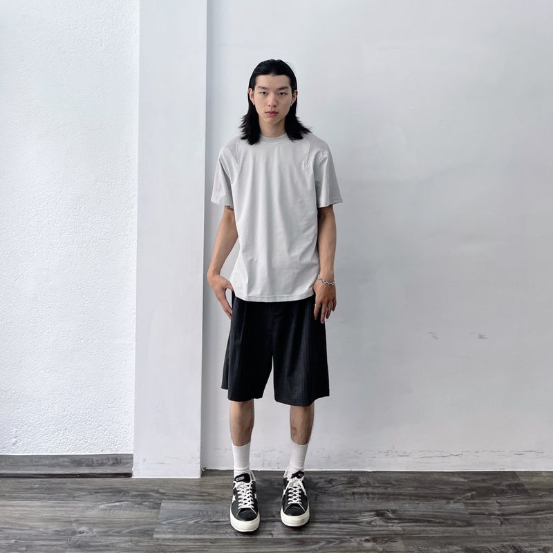 Minimal Paneled Loose Tee