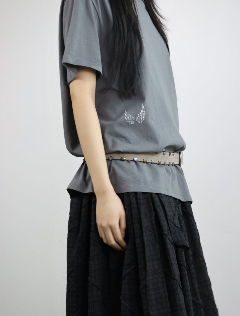 Angel Hotfix T-Shirt -Gray