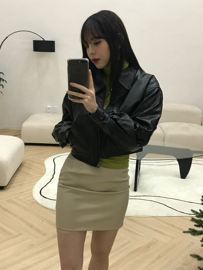 Ashley leather skirt