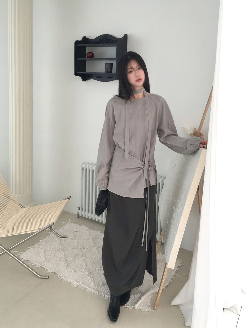 Jogak long skirt