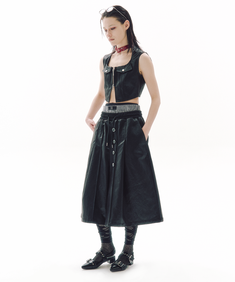 TUCK FLOW SKIRT PANTS