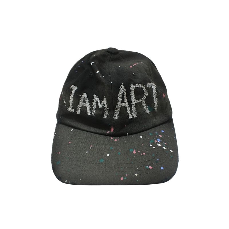 RUNDS（ランド）の「I AM ART ボールキャップ (ホワイト)（帽子）」