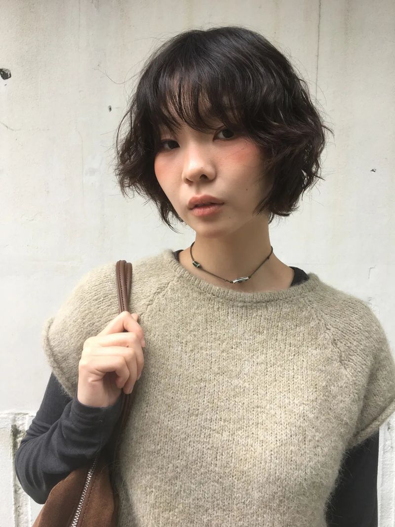 Yorin button half knit (3color)