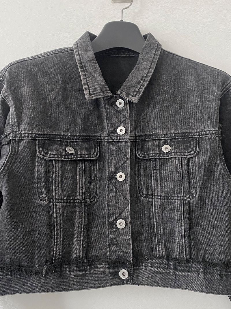 Joy crop denim jacket