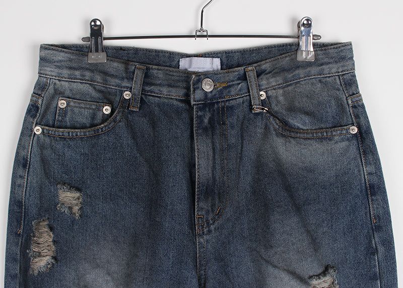 DAMAGE DIRTY DENIM