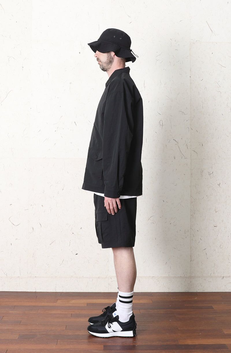 FLARE STRING BOONIE HAT [BLACK]