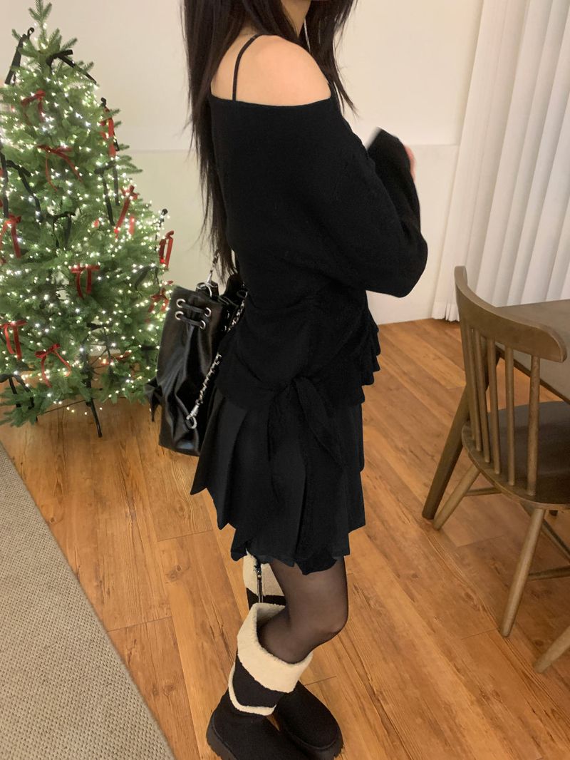 Sunday Pure Wool Pleated Mini SKirt