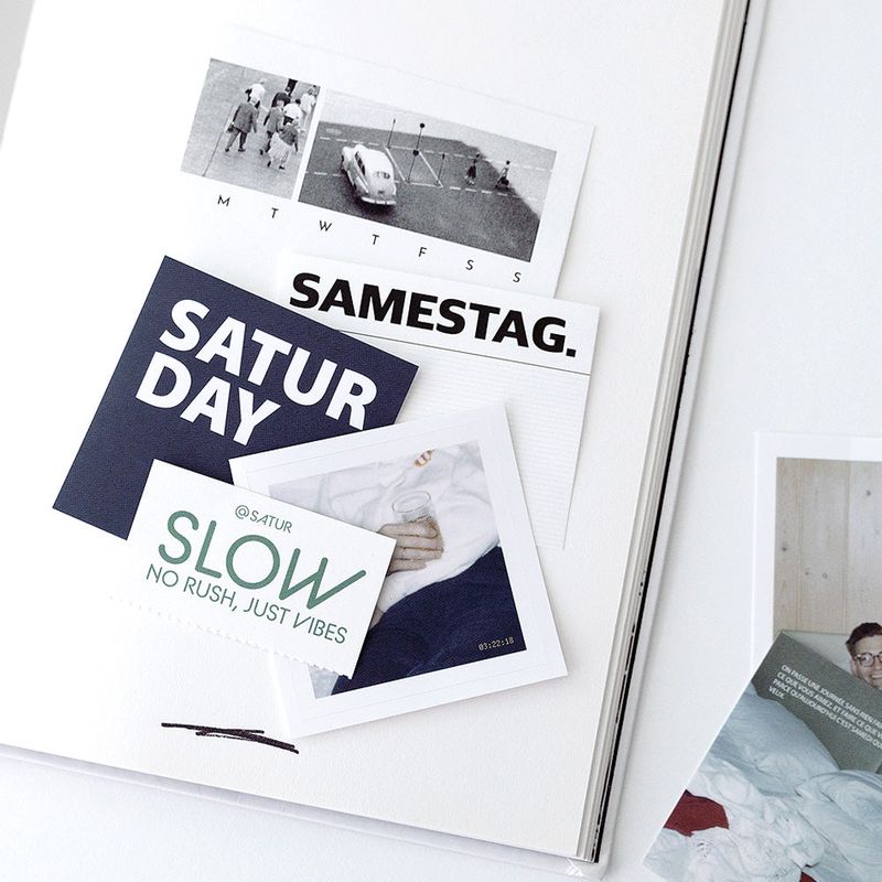 Saturday sticker package