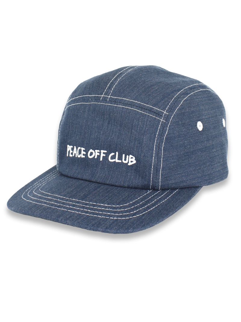 peaceoffclub（ピースオフクラブ）の「Signature Logo Camp_Cap NAVY（Hats）」