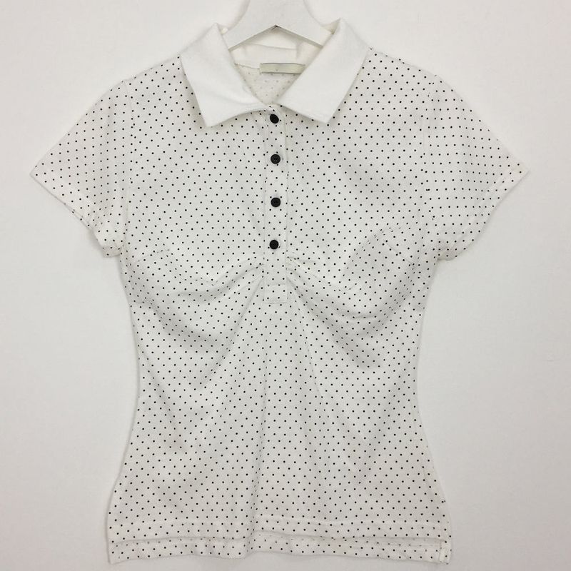 Shirring Dot Collar T-Shirt (3color)