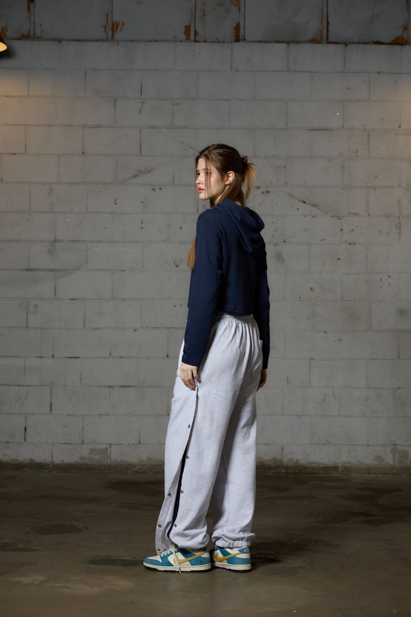 ILLA PPINTUCK HOODIE / NAVY