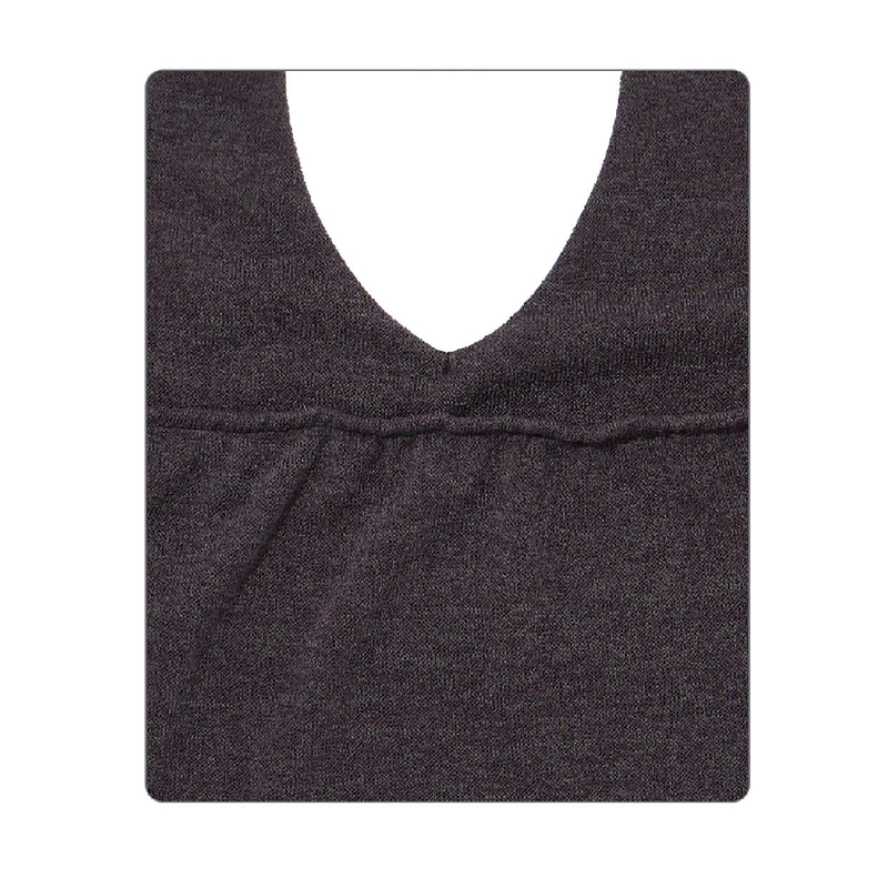 HALTERNEK KNIT VEST_CHARCOAL