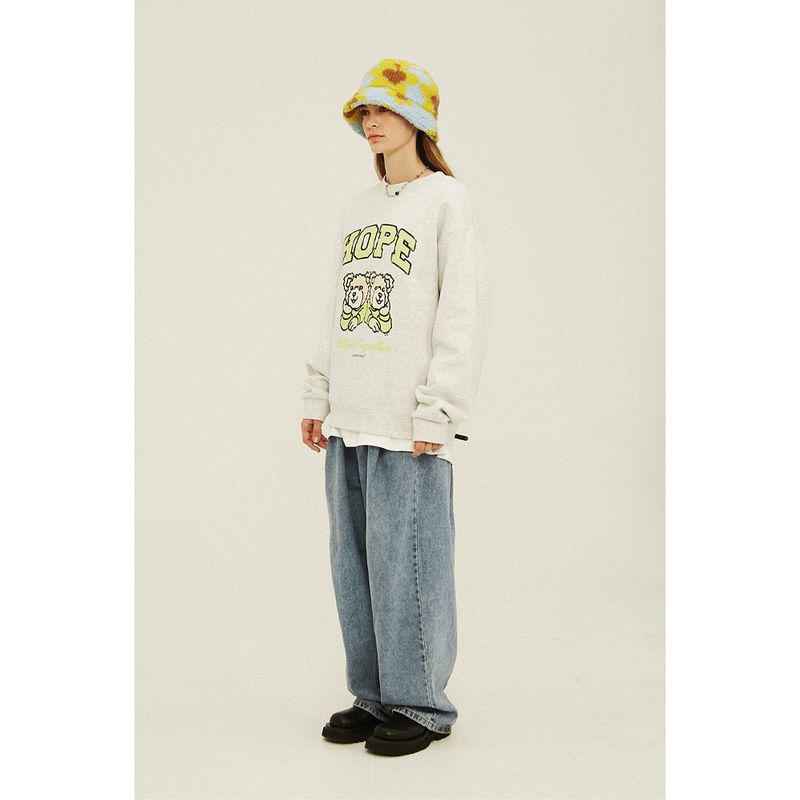 HTT Crack Crewneck _Light Gray