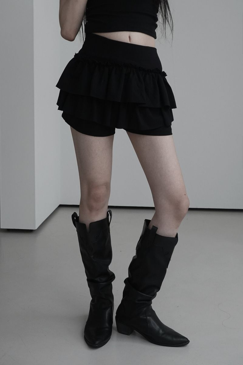 cancan skirt pants (2color)