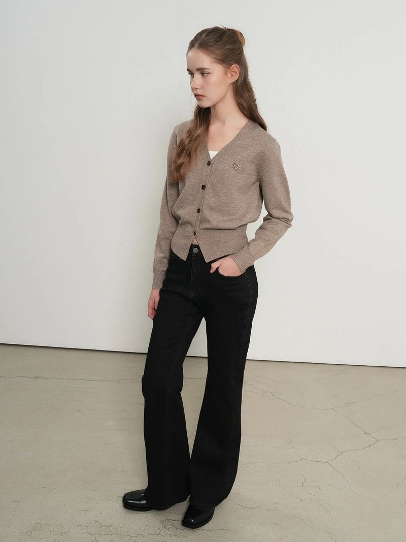 BOOTCUT WASHING DENIM PANTS