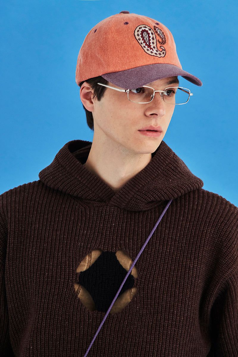 PAISLEY BALL CAP / ORANGE