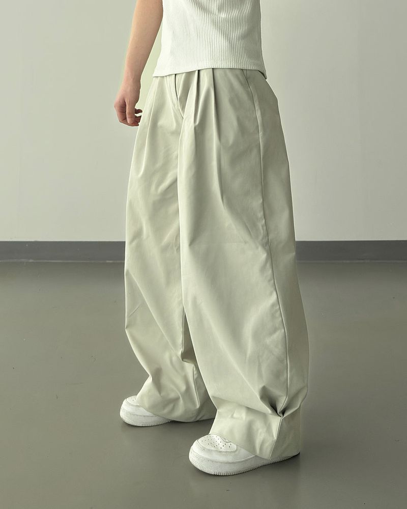 Riden Side Pintuck Wide Slacks
