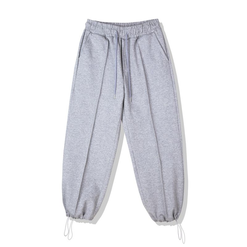 FRONT SEAM 2WAY WIDE SWEAT PANTS GREY