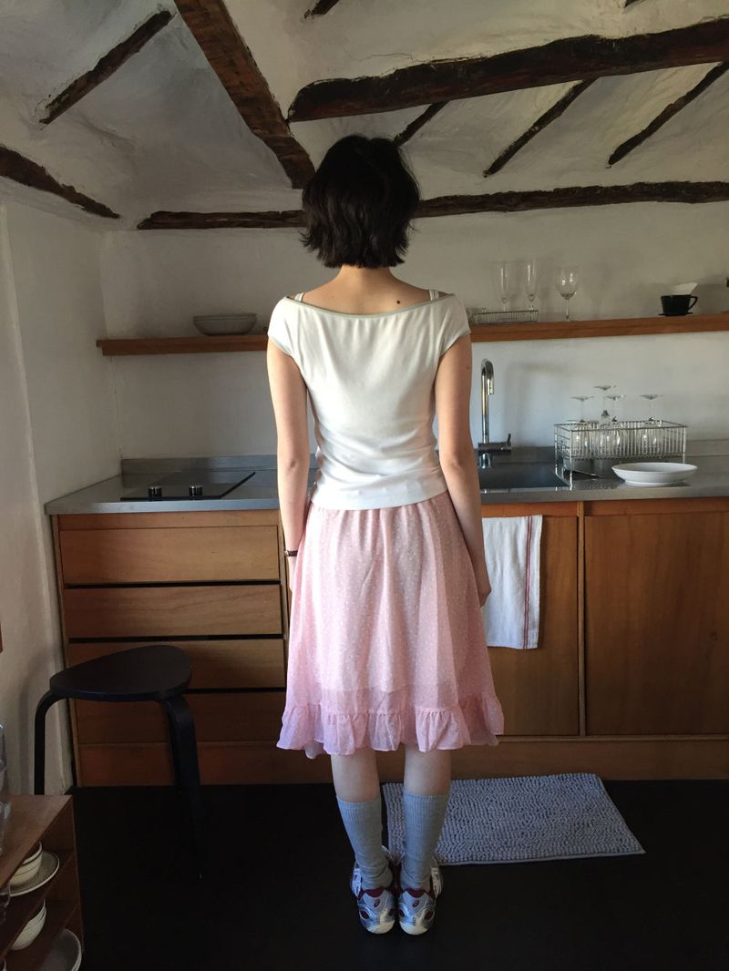 Flow String Midi Skirt (2color)