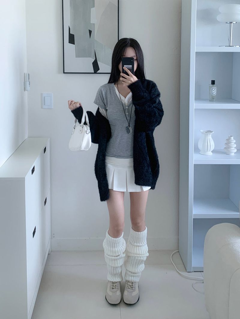 [UNISEX] Cloud Soft Angora Basic Cardigan(6color)