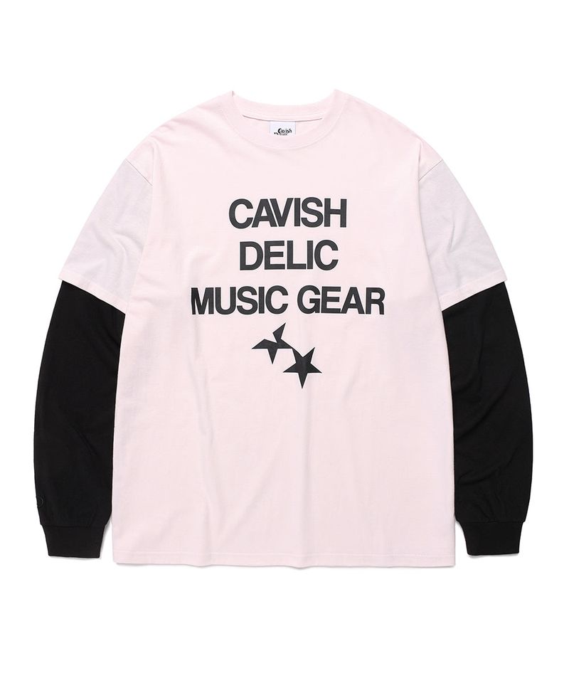 cavish（カビシ）の「DELIC LAYERED LS TEE PINK(CV2FSUT579A)（Tops）」