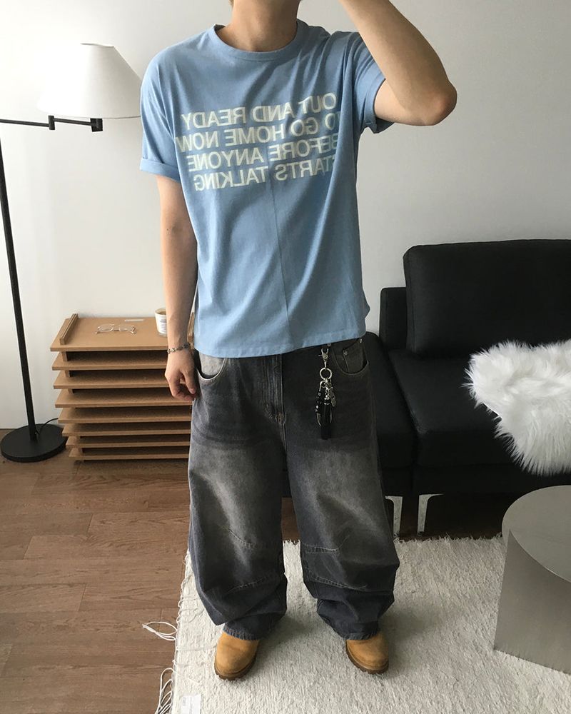 Blur Printing Short Sleeve T