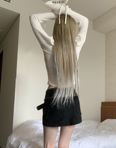 Miina Shirring Ribbon Blouse