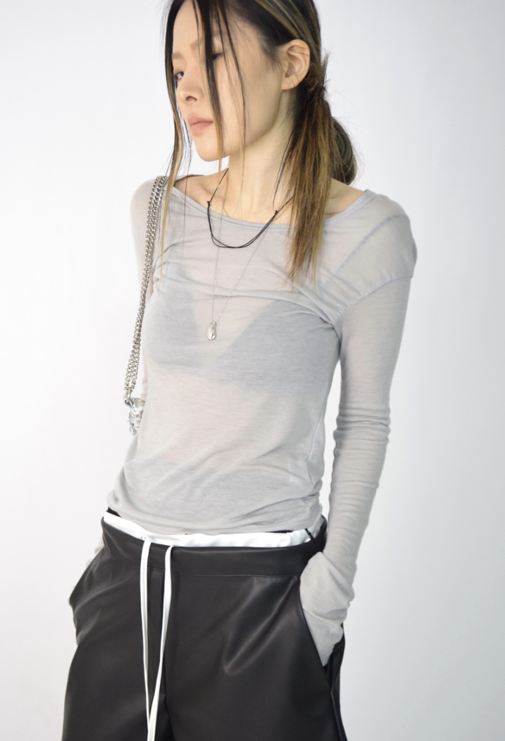 armpit shirring T(3color)