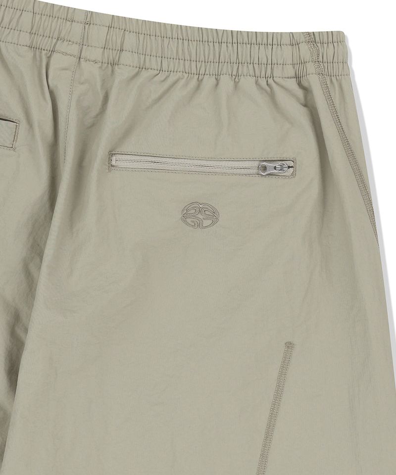 COVER STITCH NYLON TRACK SHORT