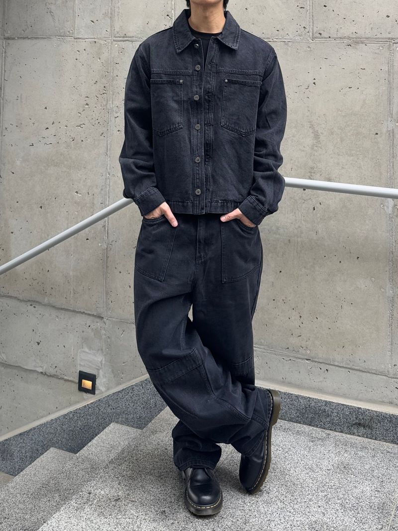 Dyeing Crop Trucker Jacket (No.851)