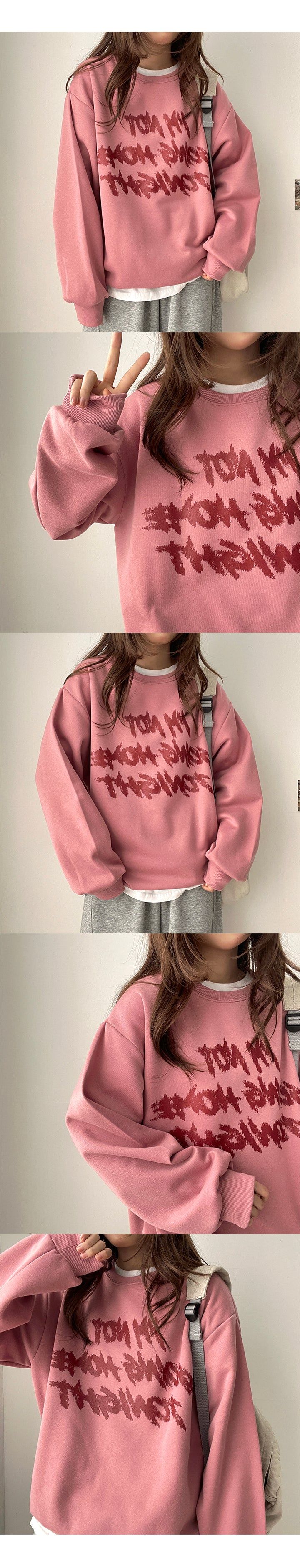 Rudy lettering oversized sweatshirt