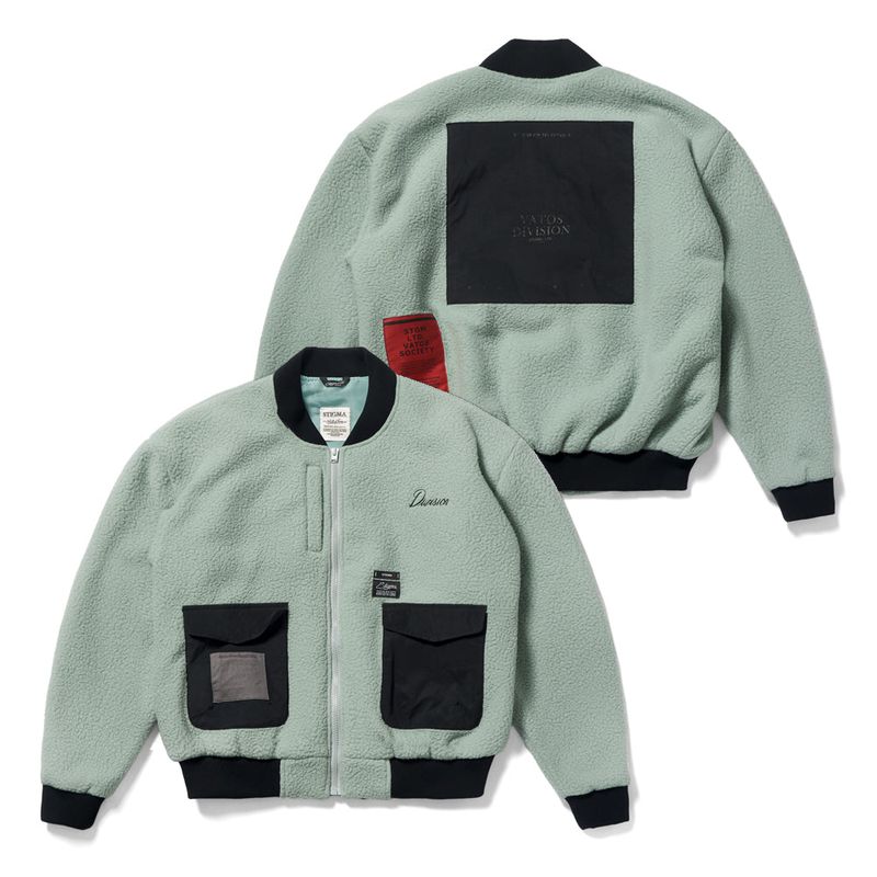 STIGMA(スティグマ)の「BLEND OVERSIZED FLEECE MA-1 JACKET(Jackets/Outerwear)」